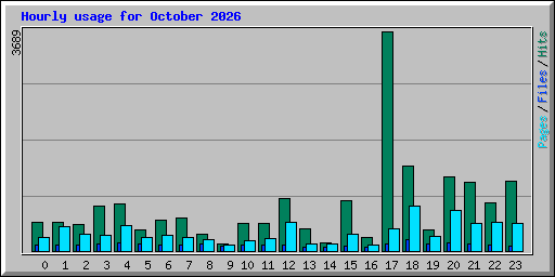 Hourly usage for October 2026